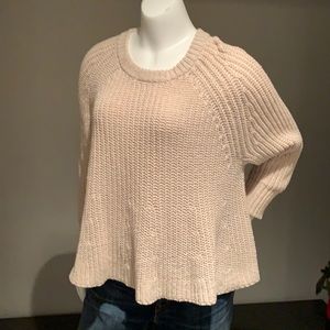 MADEWELL Khaki Cropped Swing Sweater Size S Excellent Condition